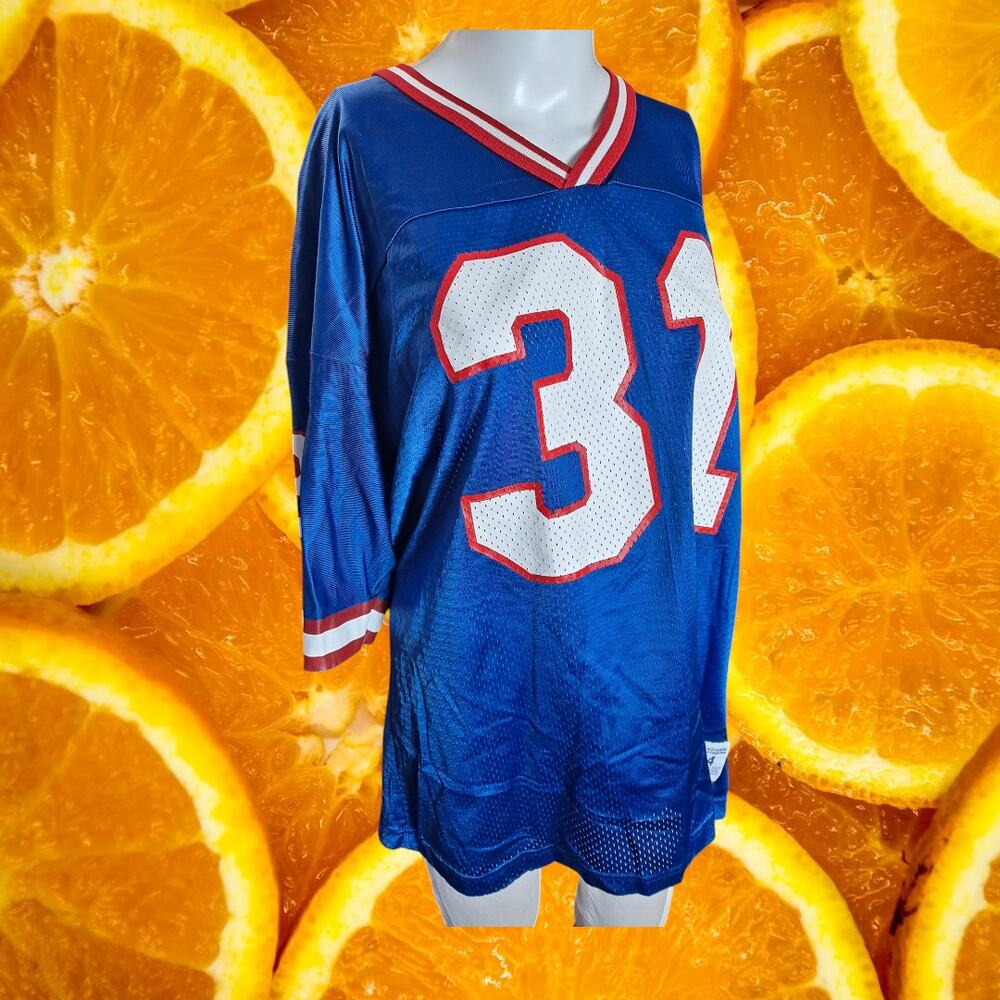 Champion VTG New‎ York Giants Sehorn 31 V-Neck Short Sleeve Home Jersey Size 44